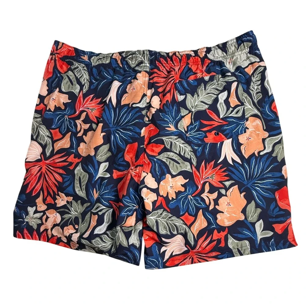Old Navy Mens XL Floral Swim Trunks Board Shorts Elastic Waist‎ UPF 50 New-846